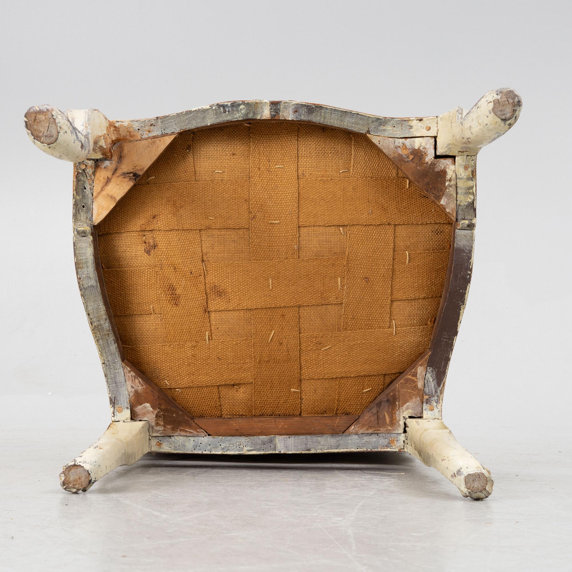 A Rococo chair, second half of the 18th century.