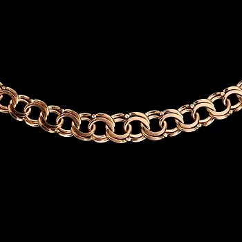 COLLIER, 18 k guld. Vikt ca 11,3 g.