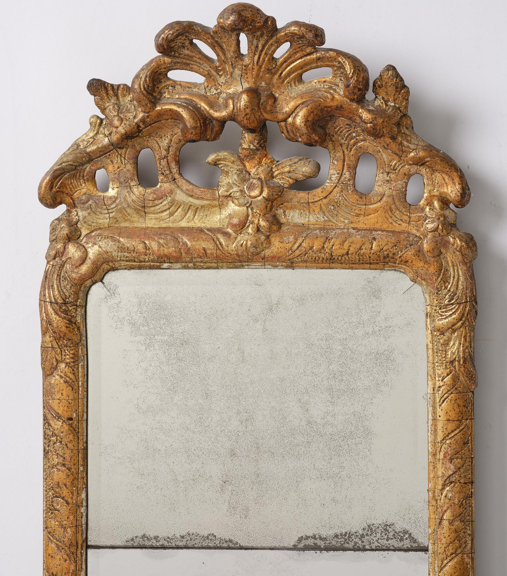Spegel, av Nils Meunier (mästare i Stockholm 1754-97), Rokoko.