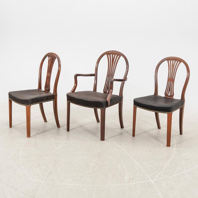 Stolar 6 st  möjligen Fritz Hansen 1900-talets första hälft.