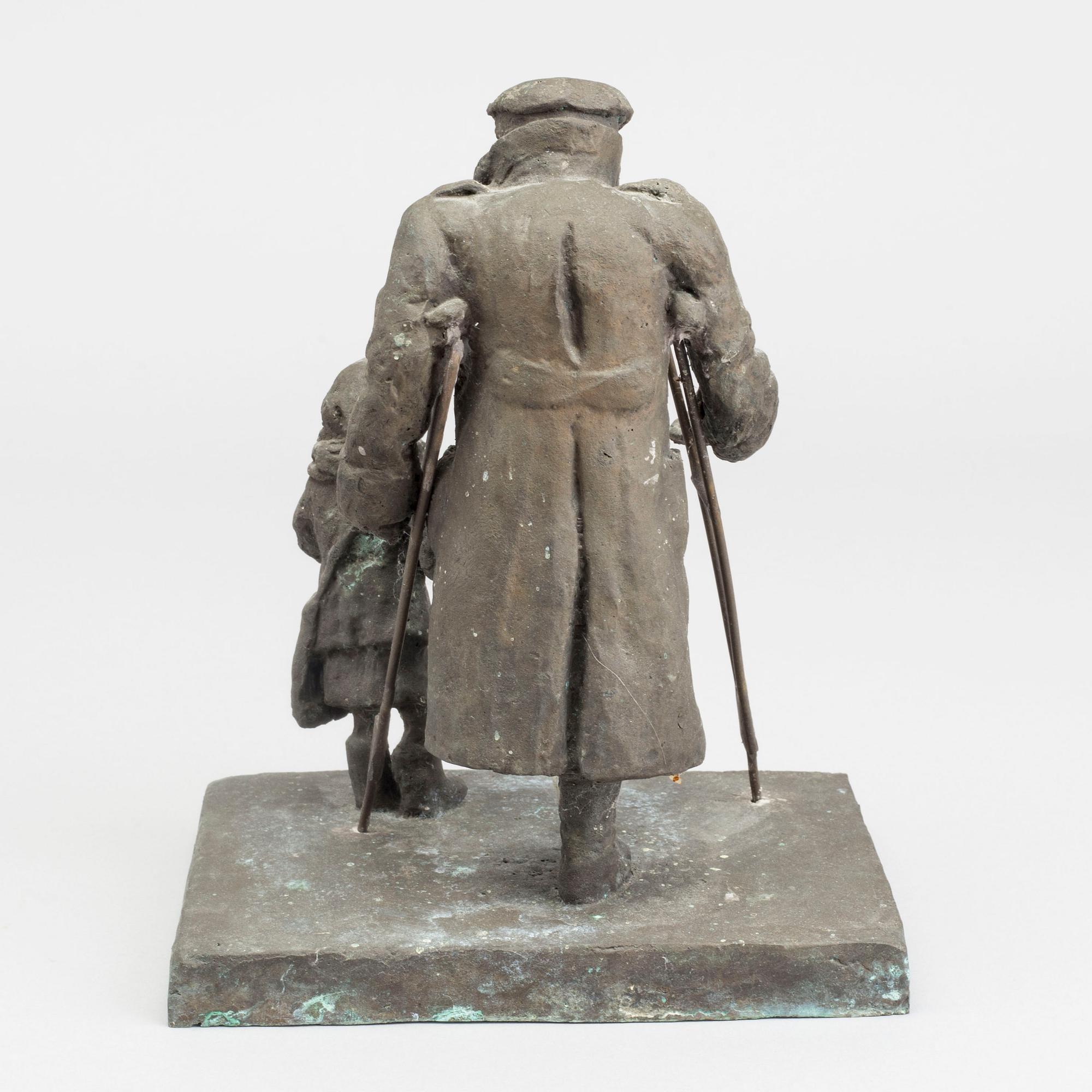 EINO HANSKI, skulptur, brons, osignerad.