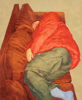 358. Anna Finney, "På soffan I" (On the sofa I).