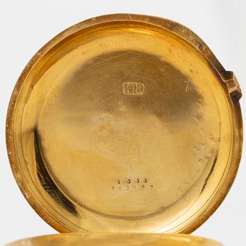 Fickur, Montandon Locle, savonett, 18K guld, 51 mm.