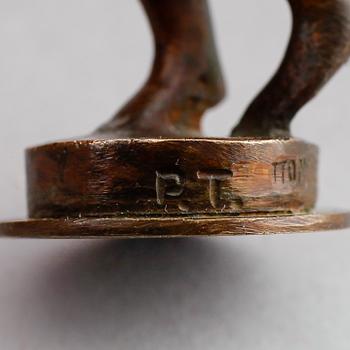 SIGILL/SKULPTUR, brons, gjutarstämpel Otte Meyer, 1900-talets första hälft.