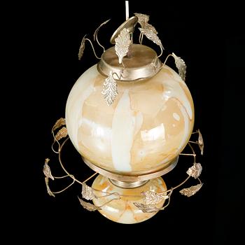 A ceiling lamp, first half of the 20th century, hight ca 50 cm.