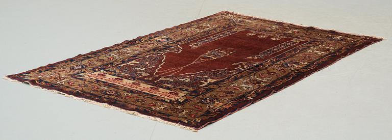 SEMI-ANTIQUE SILK ANATOLIAN. 189,5 x 124 cm.