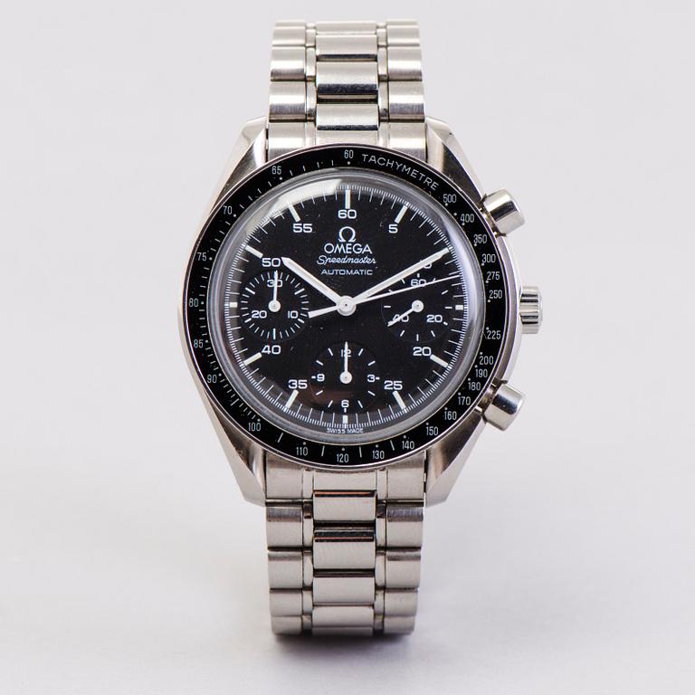 OMEGA, Speedmaster, Reduced, chronograph, wristwatch, 39 mm.