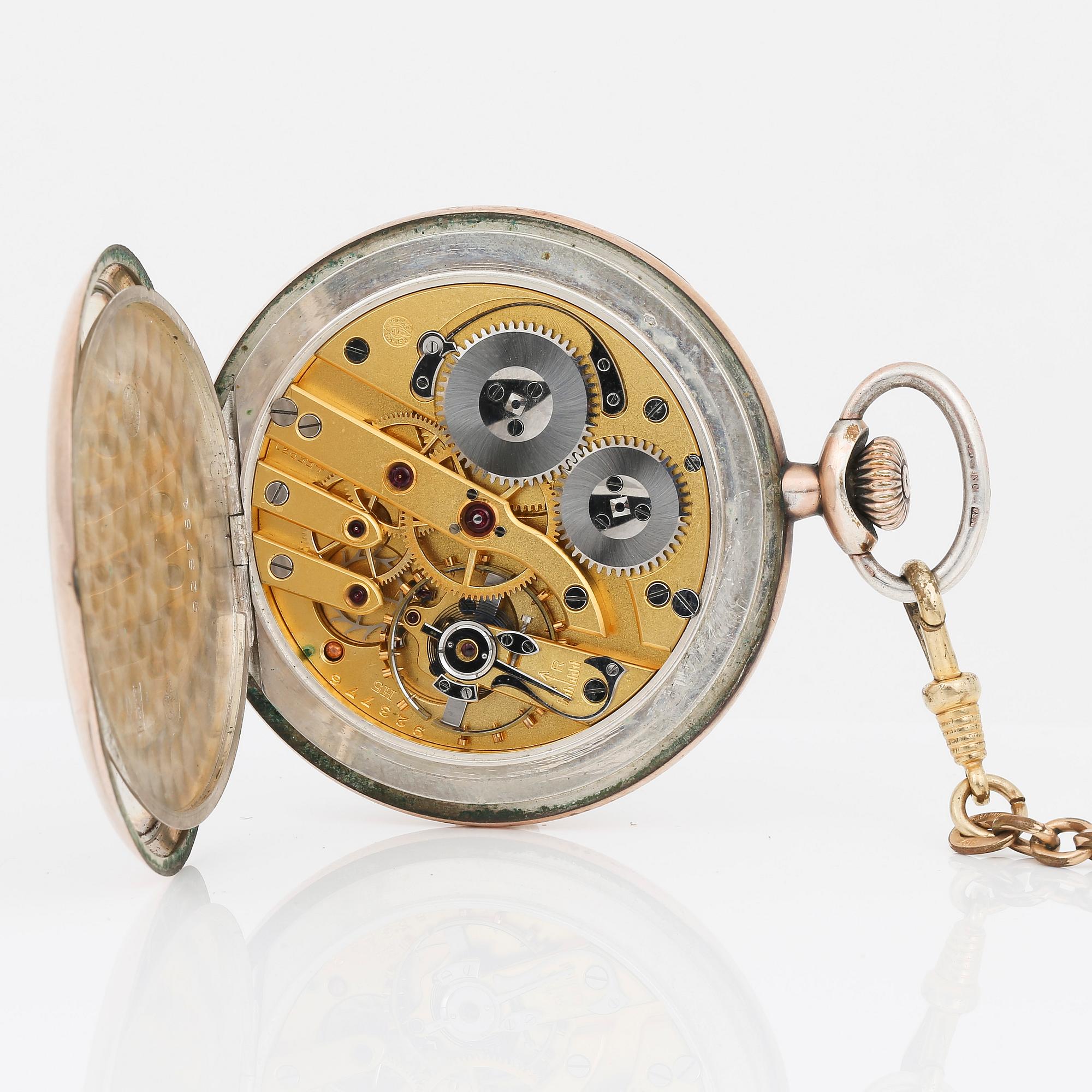 HERRFICKUR, silver, International Watch Company, tidigt 1900-tal. Tot ca 85 gram.
