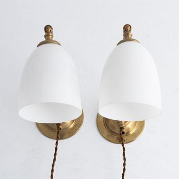 A pair of wall lights, Karlskrona Lampfabrik.