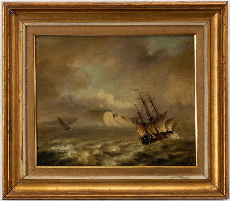 John Sell Cotman, hans art, Segelbåtar vid ö.