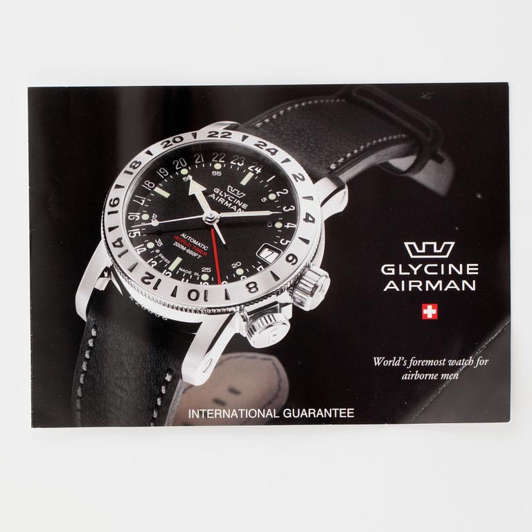GLYCINE, Airman, World Timer (200M-660FT), wristwatch, 46 mm,