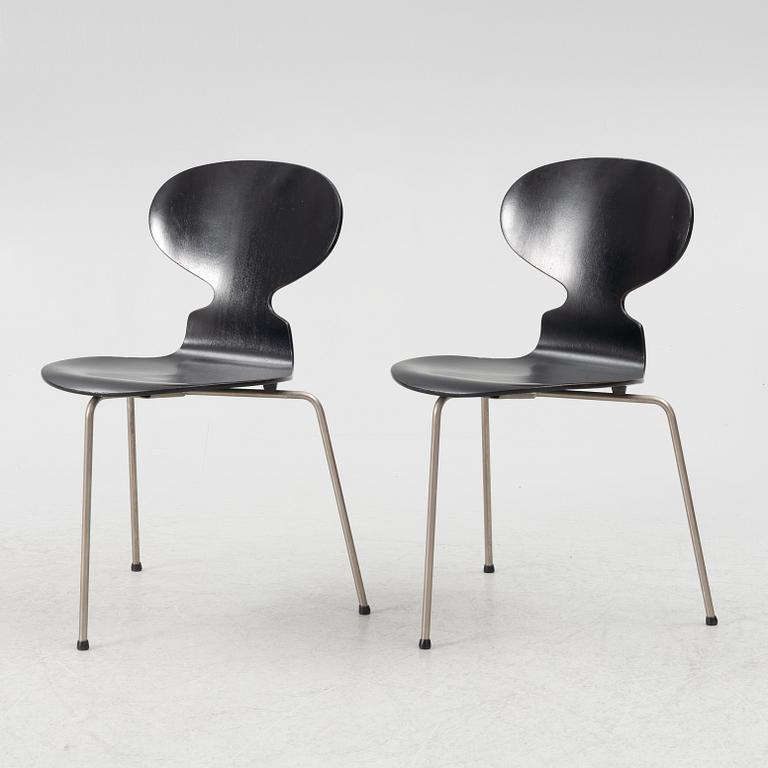 Arne Jacobsen, stolar 6 st, "Myran", Fritz Hansen, Danmark.