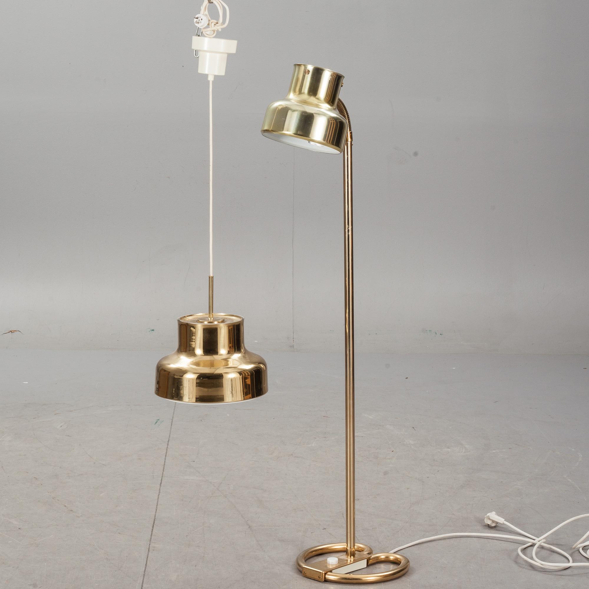 TAK samt GOLVLAMPA, "Bumling", formgiven av Anders Pehrson, Ateljé Lyktan, Åhus.