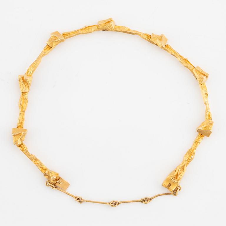 Lapponia bracelet, 18K gold, Finland 1976.