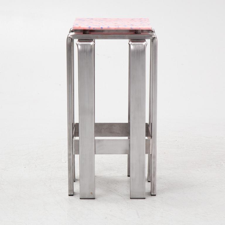 Stamuli & Alessandro Bruzzone, a stool, Greenhouse Bar for Stockholm Furniture Fair 2024.