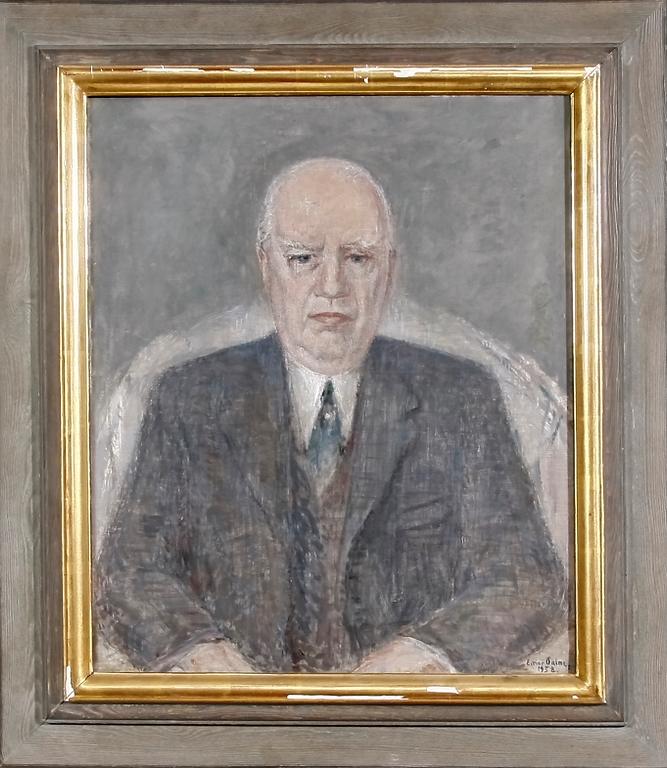 PALME, EINAR, olja på duk, sign o dat 1958.