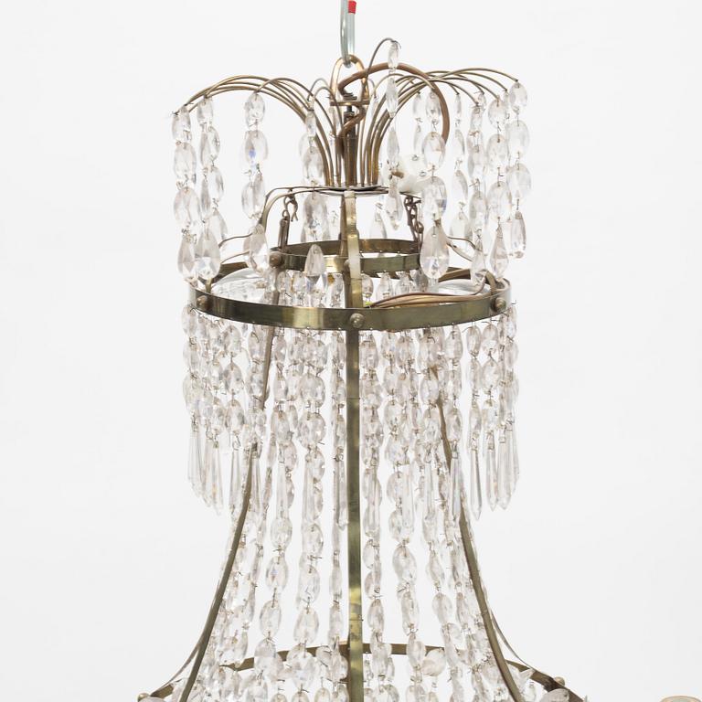 A Gustavian style chandelier, early 20th Century.