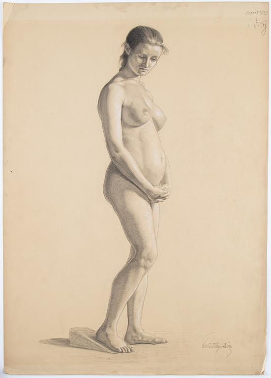 Eight signed and dated drawings by Robert Thegerström.