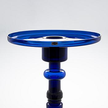 Oiva Toikka, A 'Lighthouse' glass vase/candlestick, signed Nuutajärvi Notsjö.