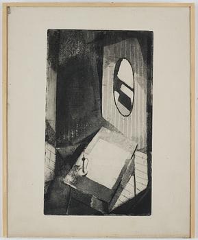 Philip von Schantz, etching, not signed, 1950s.