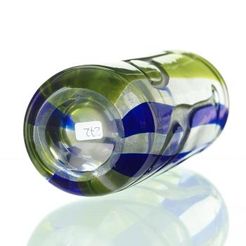 A Vicke Lindstrand blasted glass vase, Kosta 1950-70's.