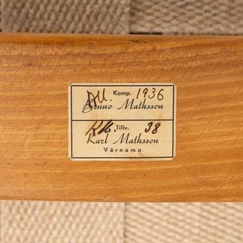 Bruno Mathsson, vilfåtölj, Firma Karl Mathsson, Värnamo, 1938.