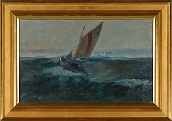 CARL DAHLGREN, olja på duk, signerad.