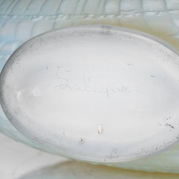 René Lalique, a moulded opalescent "Escargot" glass vase, France 1920-30's, model no 931.