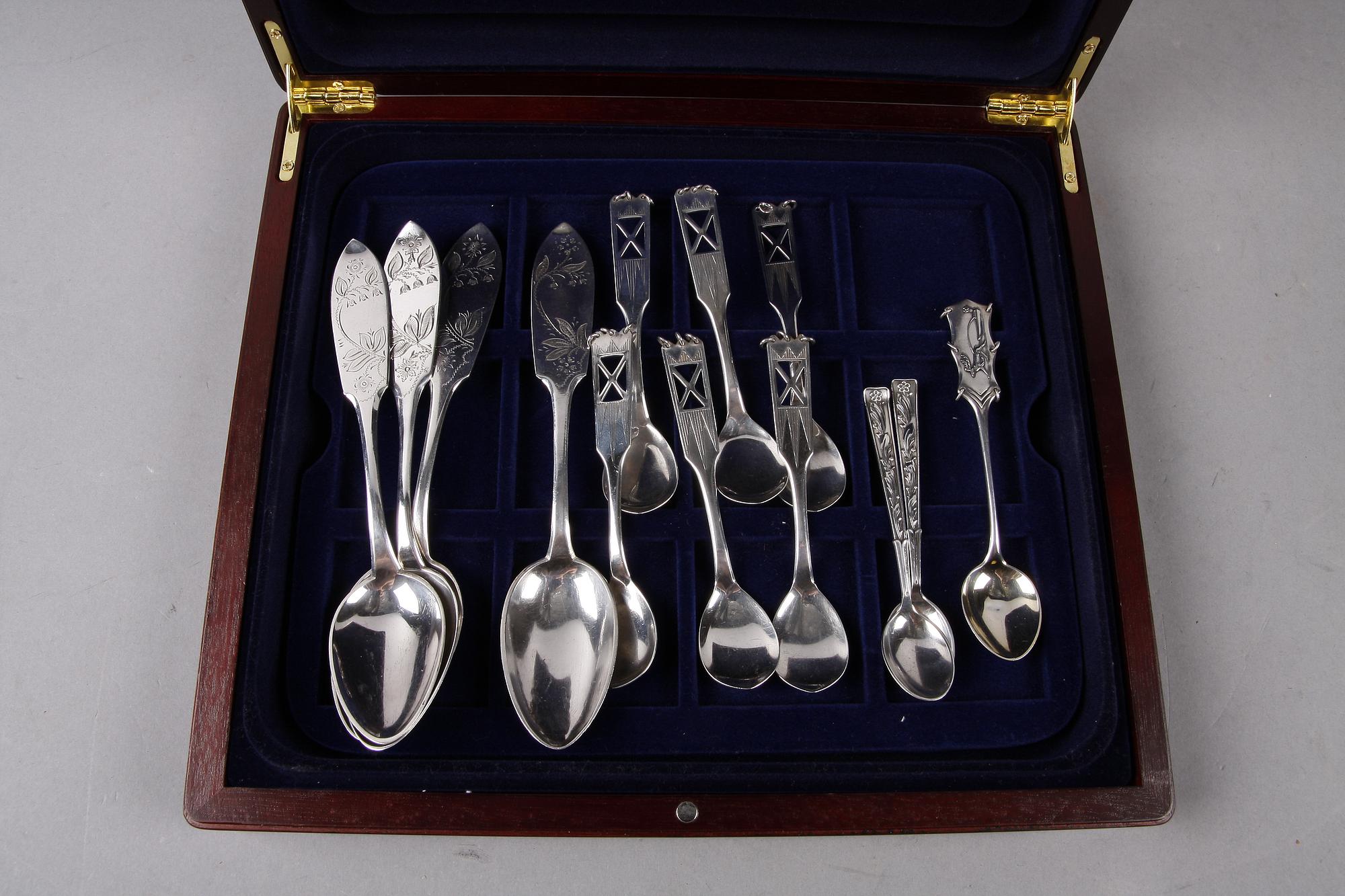 SKEDAR, 25 st, silver, bl a Alton och Ceson, 1900-talets andra hälft.