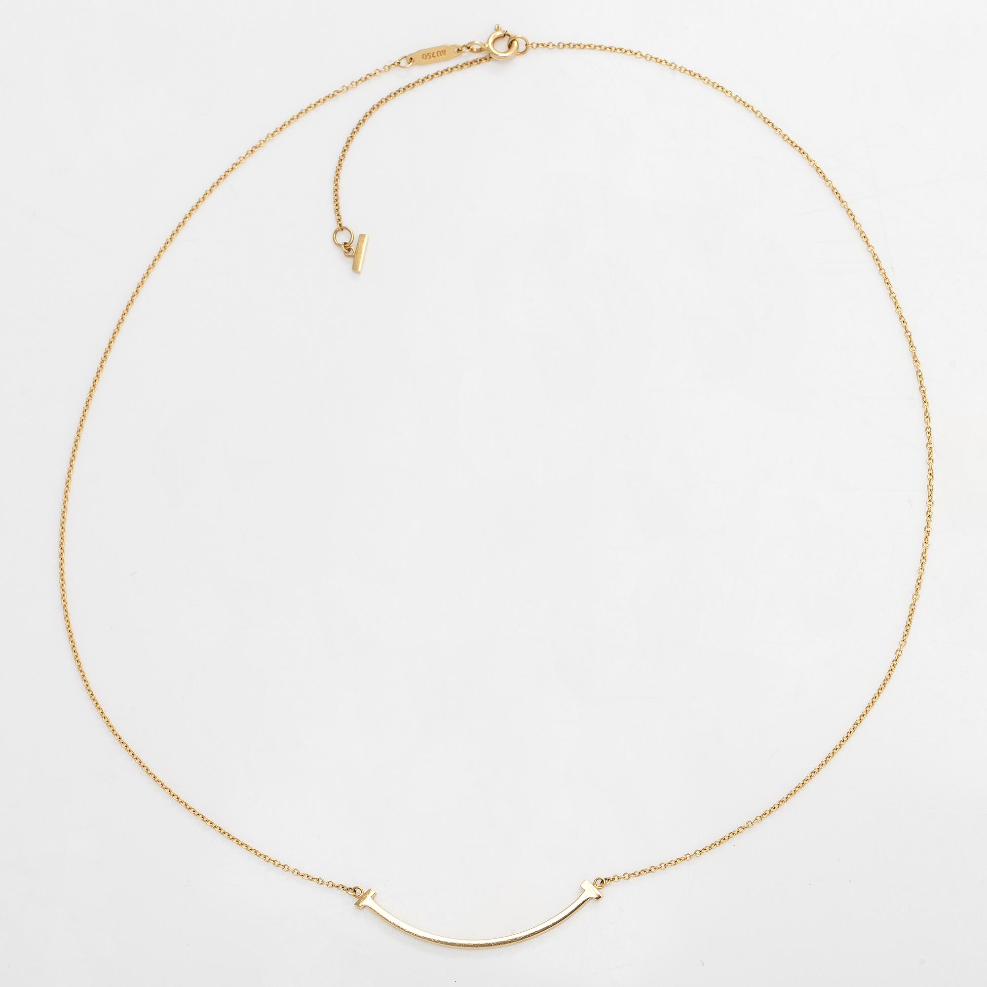 Tiffany & Co, kaulakoru, "T Smile", 18K kultaa.
