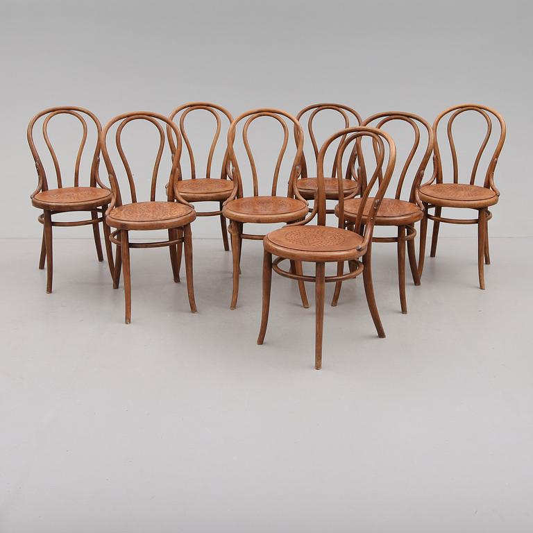 STOLAR, 8 st, Thonet, 1800-talets andra hälft.