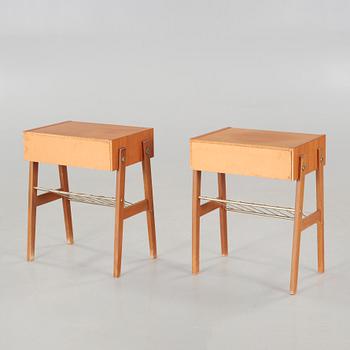 A pair of 1950/60s bedside tables.