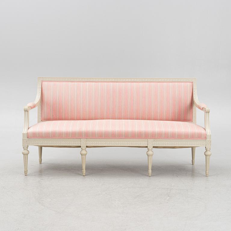 A Gustavian style sofa, second half of the 20th Century.