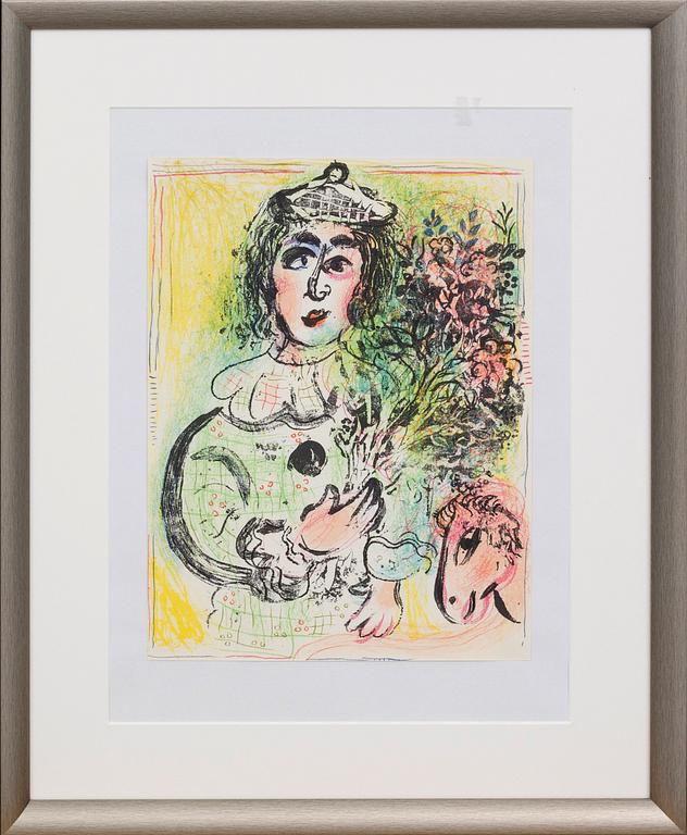 MARC CHAGALL, colour lithographe, unsigned, from Chagall Lithographe II.