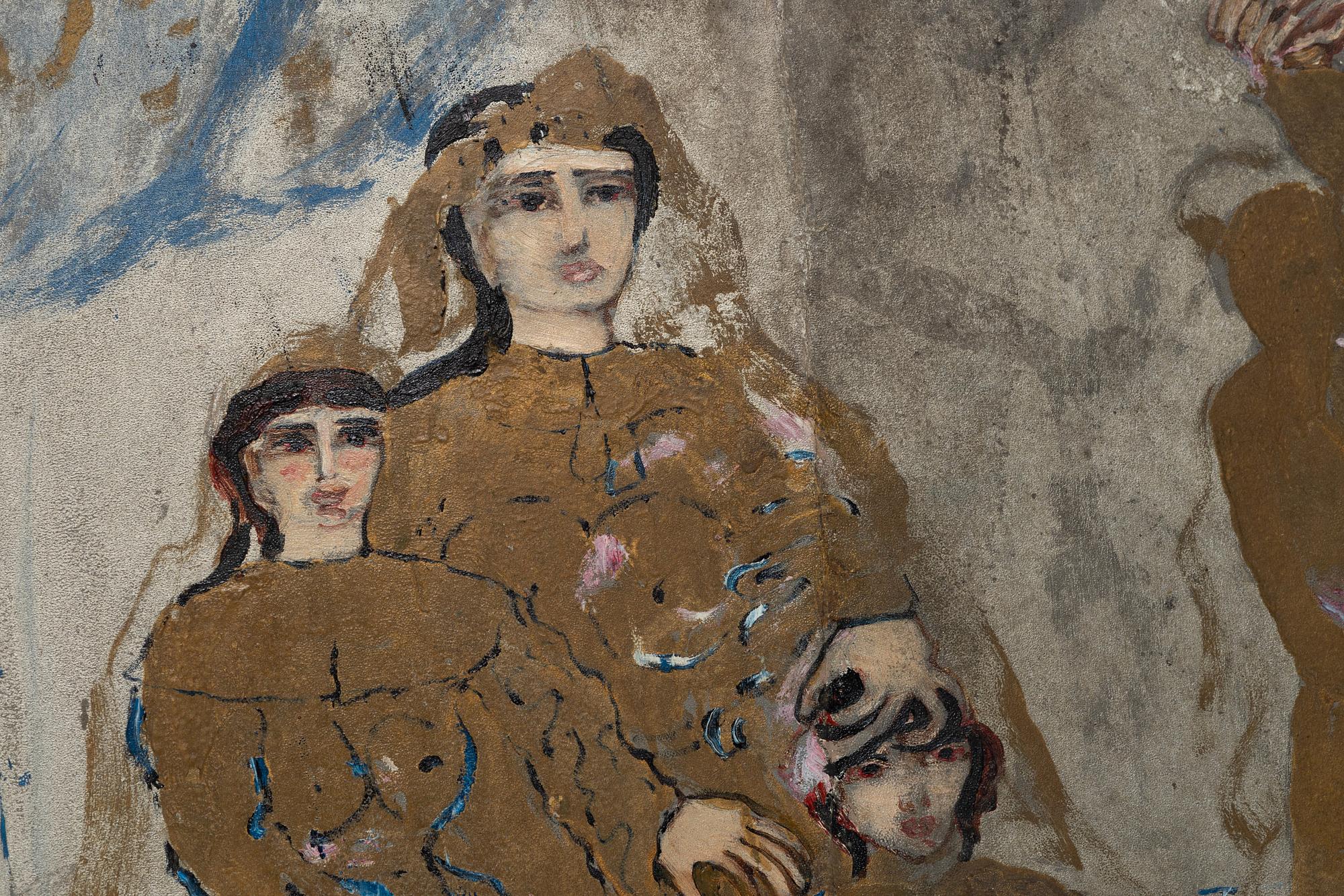 Carl Fredrik Hill, 'Familjen - variation I' (The Family - variation I).