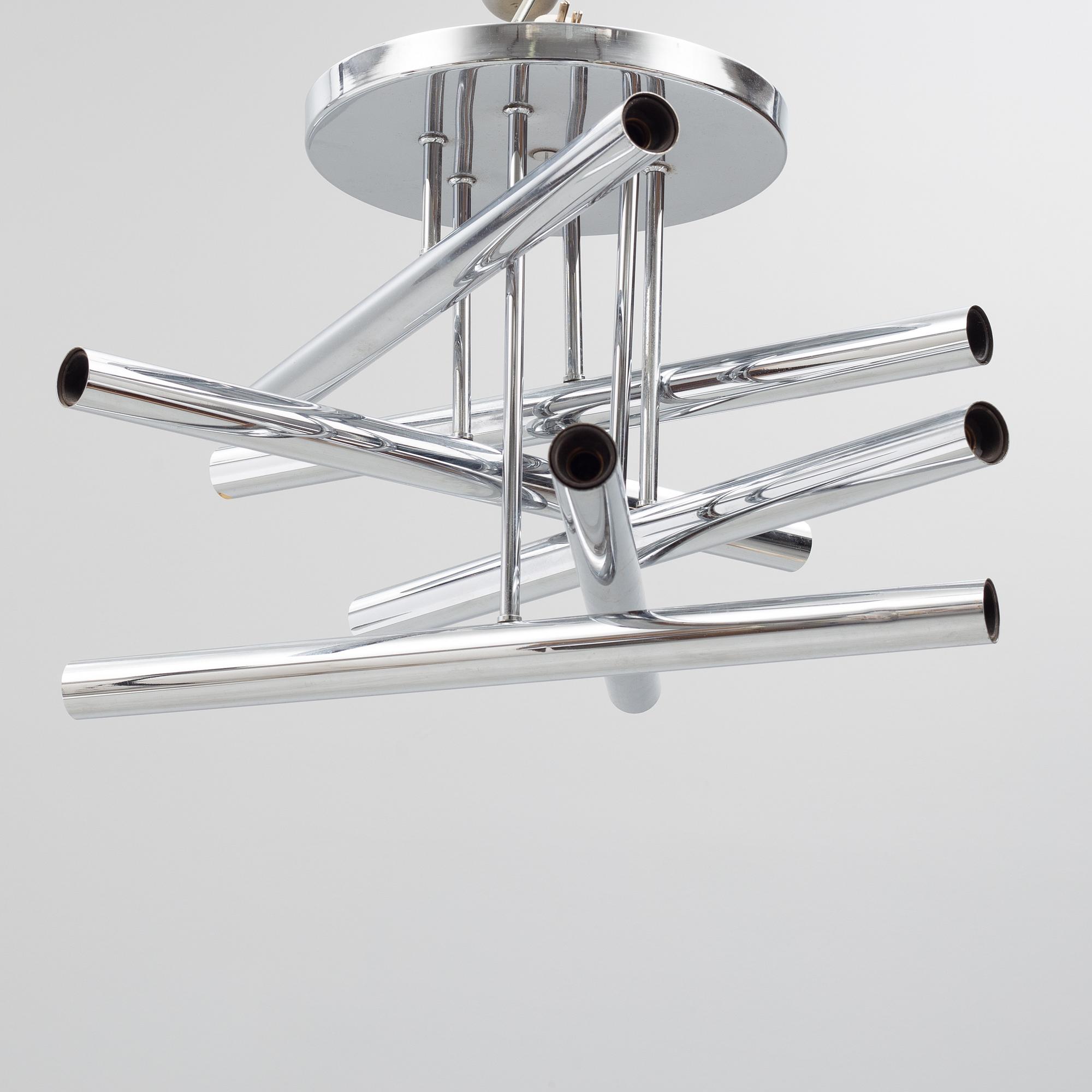 Ceiling lamp, 1970s, Italy.