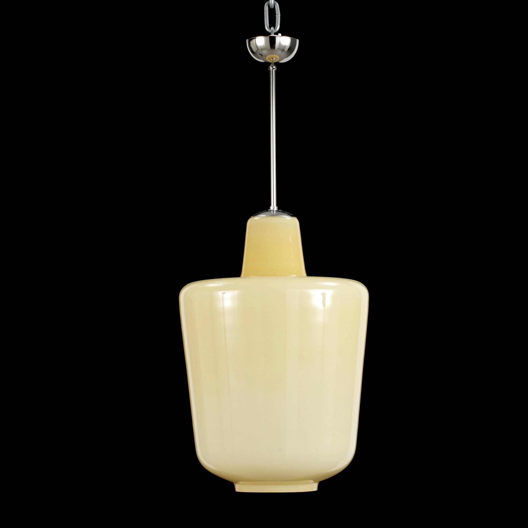 TAKLAMPA, glas, Pukeberg, 1940-tal.