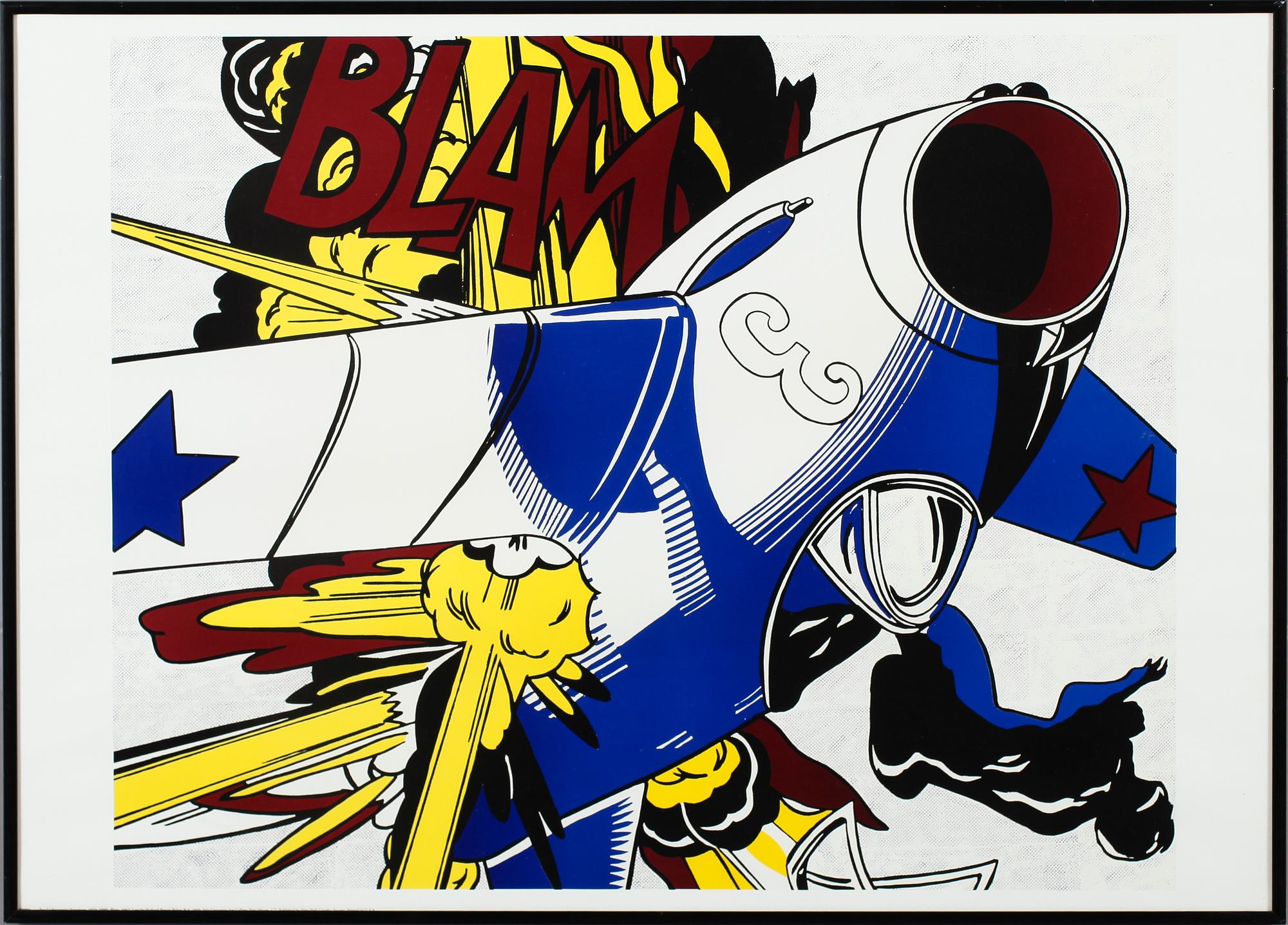 ROY LICHTENSTEIN, efter, färglitografi, USA, tryckt under 2000-talet.