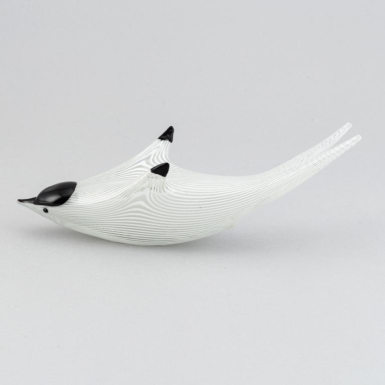 Fulvio Bianconi, a glass 'Rondine' bird figurine, Venini, Murano, Italy.