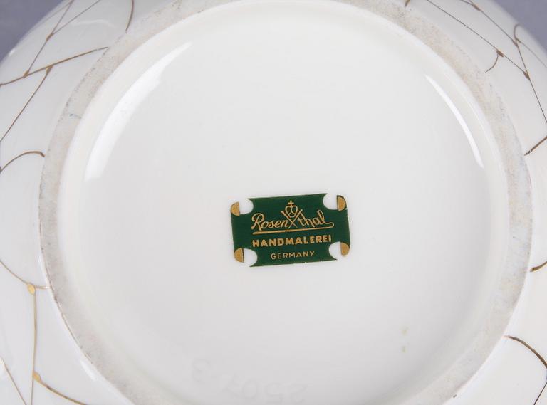 PARTI PORSLIN, ca 25 delar, Rosenthal, 1900-tal.