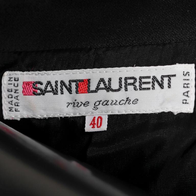YVES SAINT LAURENT, a black jacket.