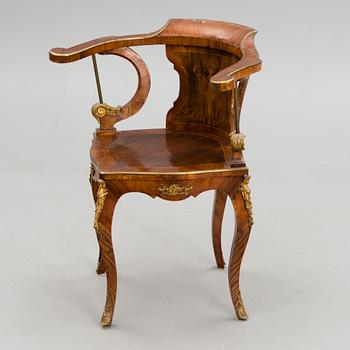 A desk chair from the latter half of the 19th Century.