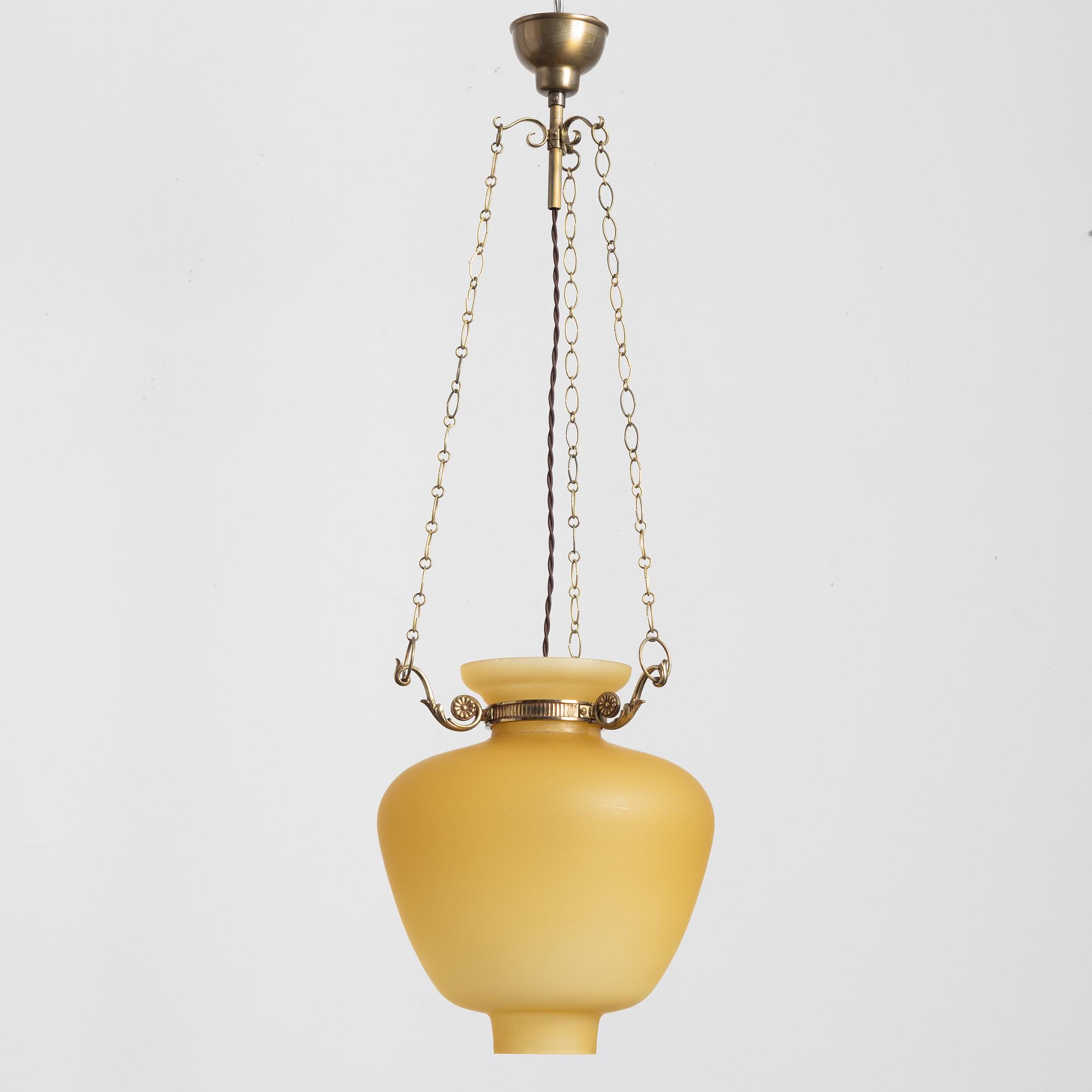 Bertil Brisborg, a ceiling lamp model "31914", Nordiska Kompaniet, 1940s-50s.