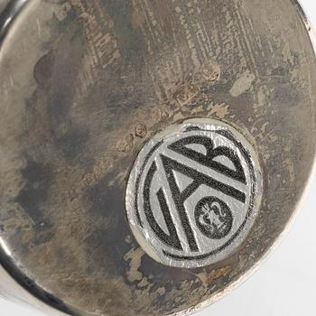 Six silver cups, GAB, Stockholm, 1953-55.