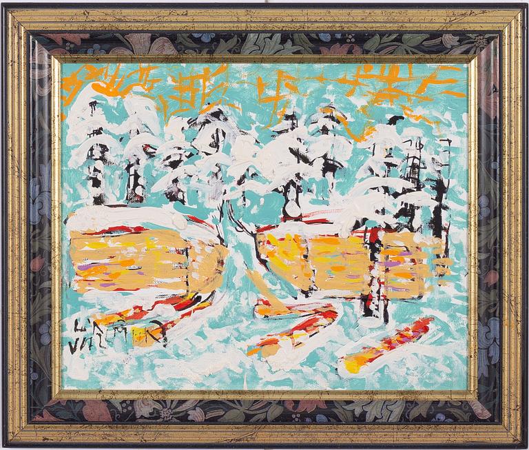 Uno Vallman, Snowy landscape.