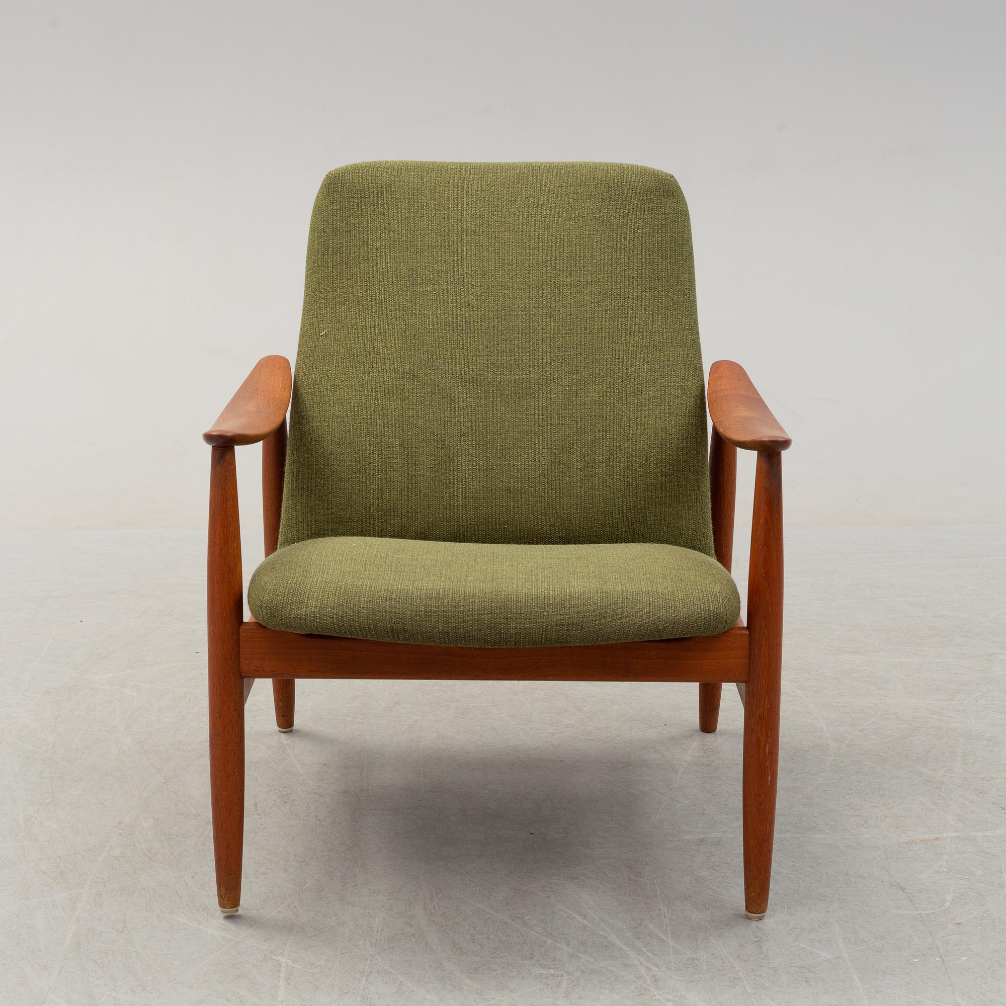 A taek easy chair, 1950's/60's.