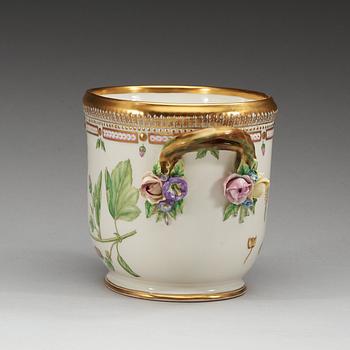 A Royal Copenhagen 'Flora Danica' wine cooler/cache pot, Denmark, 20th Century.