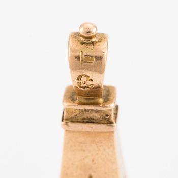 Sigill, för grevliga ätten Löwen, 18k guld och karneol, omkring år 1800.