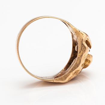 Björn Weckström, A 14K gold ring "Samurai". Lapponia 1970.