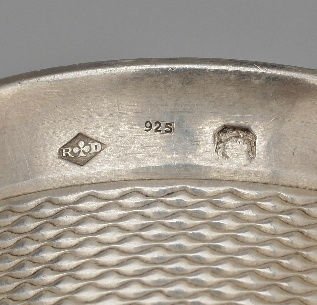 BÄGARE, silver, Hermès, Paris, 1900-talets andra hälft. Tot vikt ca 35g.